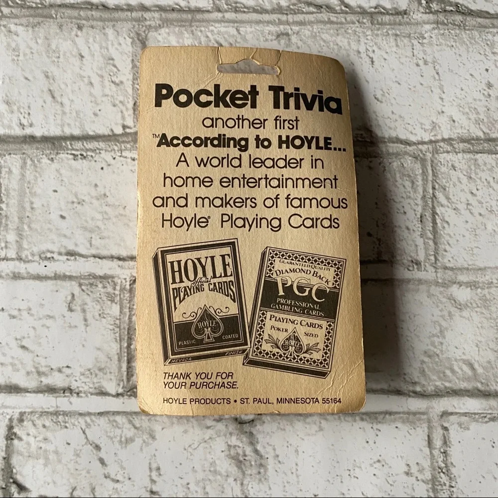 NWT‎ Vintage 1984 Hoyle Sports Pocket Trivia